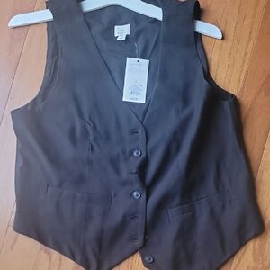 A New Day Black Tailored Vest